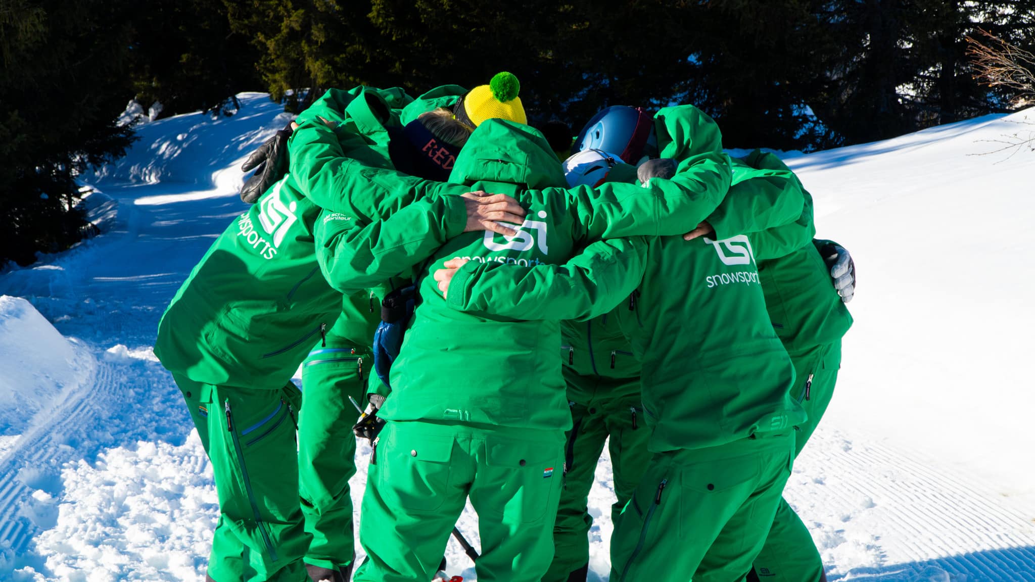 The Snow Institute Ski Instructor Huddle