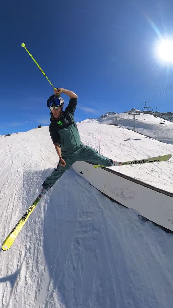 A hot day so less layers for Mikey Greenbank